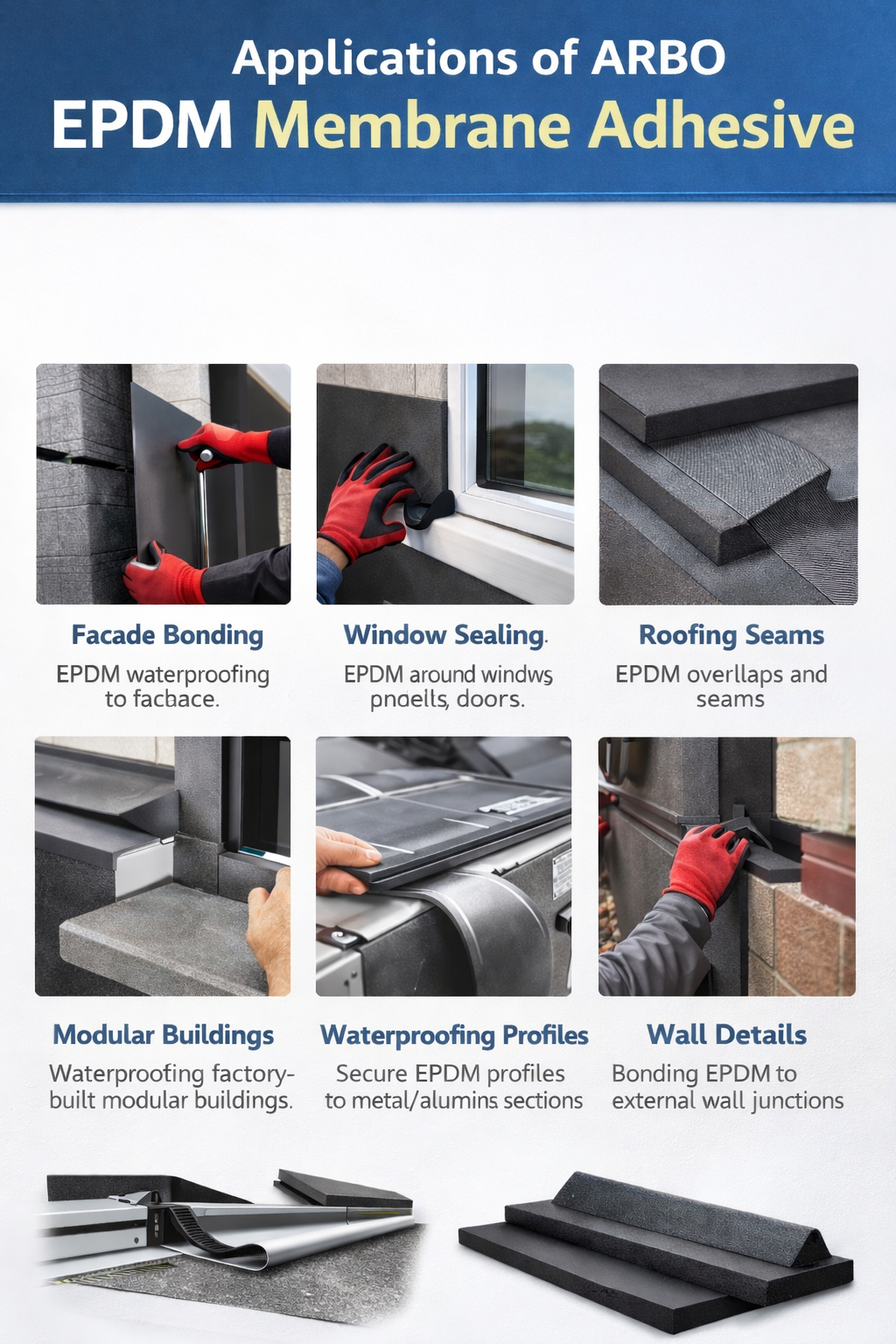 arbo EPDM membrane adhesive applications