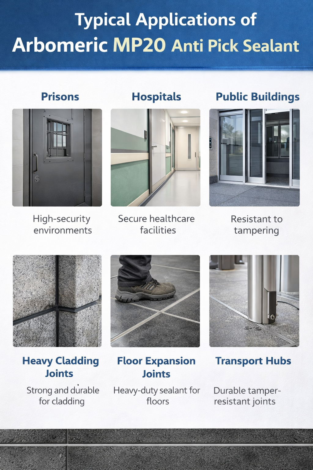 ARBO Arbomeric MP20 sealant applications