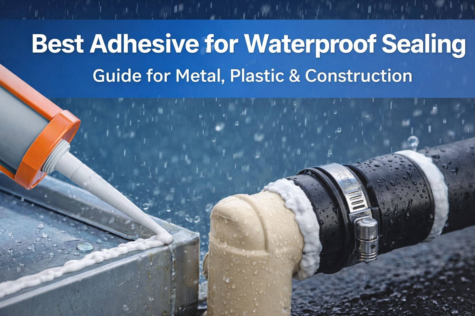 Best adhesive for waterproof sealing on metal and plastic joints using sealant and structural adhesive